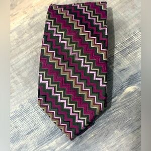 Missoni cool tones chevron men’s neck tie cravatte